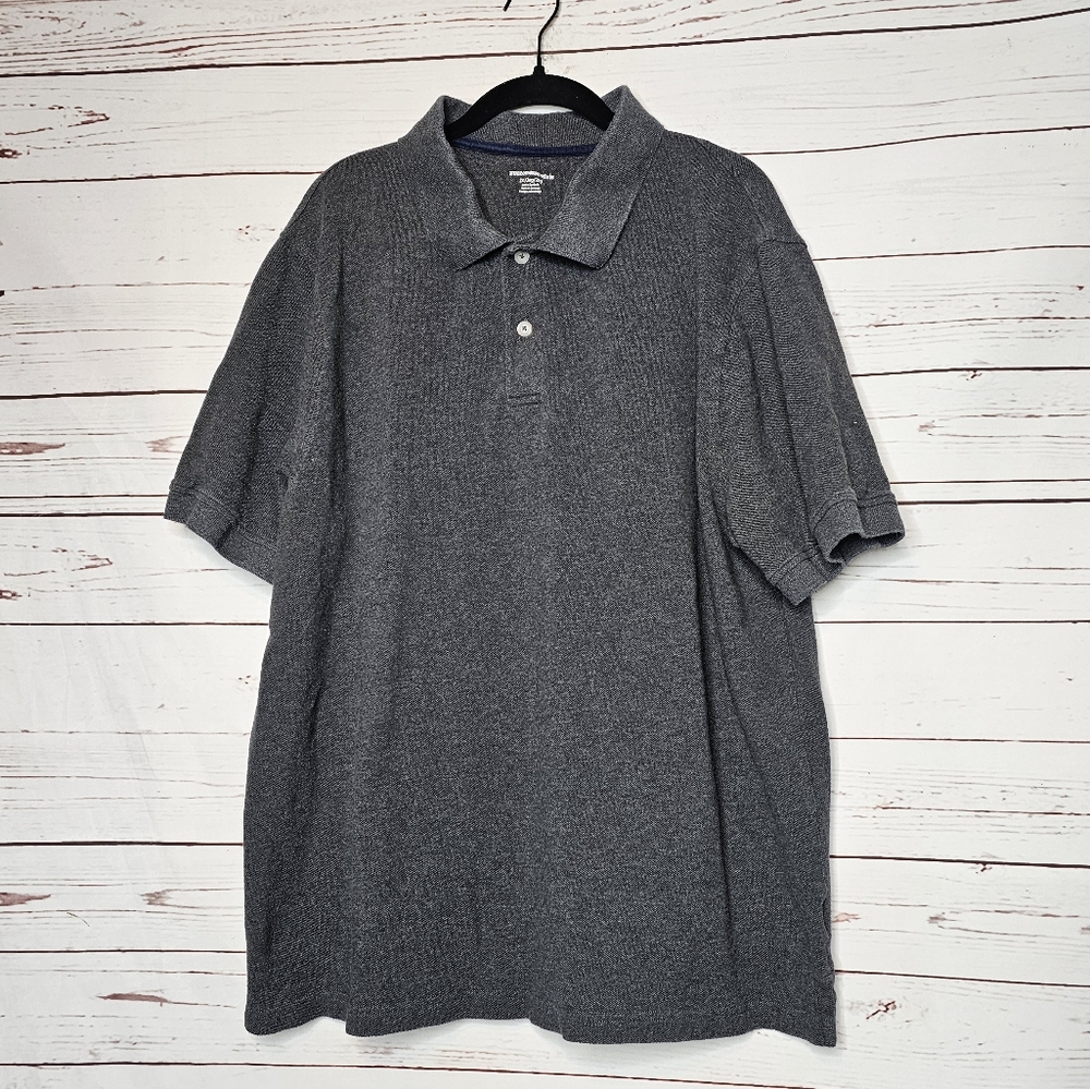 Amazon Essentials Gray Polo Shirt